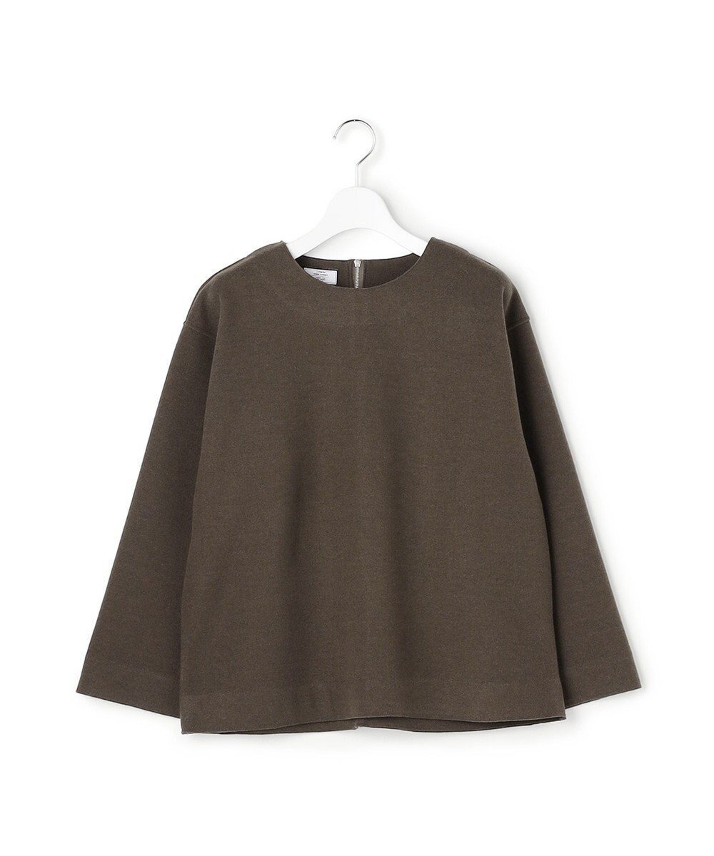 【ジェイプレスヨークストリート/J.PRESS YORK STREET】の【WOMEN】ウールライクジャージー プルオーバーシャツ インテリア・キッズ・メンズ・レディースファッション・服の通販 founy(ファニー) ファッション Fashion レディースファッション Fashion for Women トップス・カットソー Cut & Sew Tops シャツ・ブラウス・オフィスカジュアル Elegant Blouses & Button-Ups ロングTシャツ・Tシャツ Longline T-Shirts & Tees カジュアルプルオーバー・ニットトップス Pullovers & Knit Tops / Casual Pullovers カットソー・ベーシックTシャツ Cut-and-Sewn Tops / Stretch Tees & Basics カットソー Cut and Sewn Top シンプル Simple, Minimal ストレッチ Stretch, Stretchy Fabric スニーカー Sneakers, Trainers センター Center, Center Line デニム Denim, Jeans Material ワイド Wide, Wide Fit A/W・秋冬 Autumn/Winter ブラウン系|ID: prp329100004747272 ipo3291000000034324100