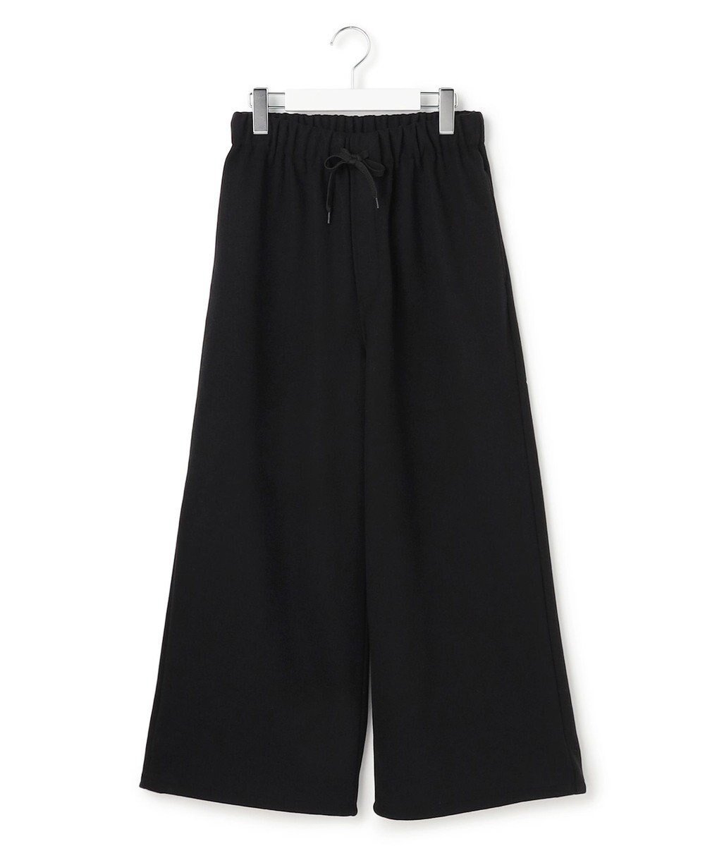 【ジェイプレスヨークストリート/J.PRESS YORK STREET】の【WOMEN】ウールライクジャージー ワイドパンツ インテリア・キッズ・メンズ・レディースファッション・服の通販 founy(ファニー)  ファッション Fashion レディースファッション Fashion for Women パンツ Pants & Trousers シューズ Shoes, Footwear ストレッチ Stretch, Stretchy Fabric スピンドル Spindle, Drawcord タートルネック Turtleneck, High Neck ドローコード Drawcord, Drawstring Cord ドローストリング Drawstring, Pull Cord バランス Balance, Style Balance ブルゾン Blouson, Bomber Jacket ポケット Pocket, Pocket Detail リラックス Relax, Relaxed Fit 楽ちん Easy Fit, Comfortable ワイド Wide, Wide Fit A/W・秋冬 Autumn/Winter 新作・新入荷 New Arrivals / New In エレガント 上品 Elegant ブラック系|ID: prp329100004747275 ipo3291000000034324131
