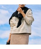 【アンフィーロ 自由区/UNFILO】のハイストレッチ ロゴスウェット グレージュ×ブラックロゴ|ID: prp329100004747278 ipo3291000000035635043