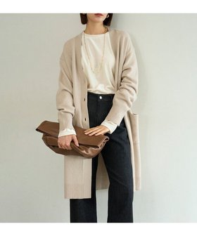 【アンフィーロ 自由区/UNFILO】 【WEB限定】カシミヤブレンド ロングカーディガン人気、トレンドファッション・服の通販 founy(ファニー) ファッション Fashion レディースファッション Fashion for Women トップス・カットソー Cut & Sew Tops カーディガン・羽織り Layered Style Cardigans 新作・新入荷 New Arrivals / New In ウォッシャブル Machine Washable カーディガン Cardigan, Knitwear ポケット Pocket, Pocket Detail ロング Long, Long-Length A/W・秋冬 Autumn/Winter |ID:prp329100004747289