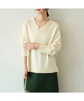 【アンフィーロ 自由区/UNFILO】 【洗える】カシミヤブレンド Vネックニット人気、トレンドファッション・服の通販 founy(ファニー) ファッション Fashion レディースファッション Fashion for Women トップス・カットソー Cut & Sew Tops ニット Knit Tops & Sweaters Vネックトップス V-Neck Tops / V-Cut Neckline Shirts 新作・新入荷 New Arrivals / New In ウォッシャブル Machine Washable シンプル Simple, Minimal セーター Sweater, Knitwear リラックス Relax, Relaxed Fit 洗える Machine Washable A/W・秋冬 Autumn/Winter |ID:prp329100004747290