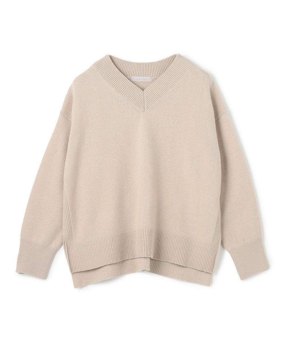 【アンフィーロ 自由区/UNFILO】の【野呂佳代さん着用】カシミヤブレンド Vネックニット インテリア・キッズ・メンズ・レディースファッション・服の通販 founy(ファニー) 　ファッション　Fashion　レディースファッション　Fashion for Women　トップス・カットソー　Cut & Sew Tops　ニット　Knit Tops & Sweaters　Vネックトップス　V-Neck Tops / V-Cut Neckline Shirts　ウォッシャブル　Machine Washable　シンプル　Simple, Minimal　セーター　Sweater, Knitwear　リラックス　Relax, Relaxed Fit　A/W・秋冬　Autumn/Winter　ベージュ|ID: prp329100004747290 ipo3291000000034545146