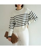 【アンフィーロ 自由区/UNFILO】の【洗える】カシミヤブレンド クルーネックニット 人気、トレンドファッション・服の通販 founy(ファニー) ファッション Fashion レディースファッション Fashion for Women トップス・カットソー Cut & Sew Tops ニット Knit Tops & Sweaters 新作・新入荷 New Arrivals / New In ウォッシャブル Machine Washable クロップド Cropped, Short Length セーター Sweater, Knitwear バランス Balance, Style Balance ヘムライン Hemline, Bottom Cut ボトム Bottoms, Lower Wear ワイド Wide, Wide Fit 洗える Machine Washable A/W・秋冬 Autumn/Winter thumbnail グレーボーダー|ID: prp329100004747291 ipo3291000000034324282