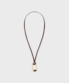 【グレース コンチネンタル/GRACE CONTINENTAL】のレザーリングネックレス ダークブラウン|ID: prp329100004747297 ipo3291000000035646311