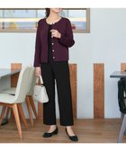 【ティアクラッセ/Tiaclasse】の【日本製・洗える】ジョーゼットニットワイドパンツ ブラック|ID: prp329100004747298 ipo3291000000035565959