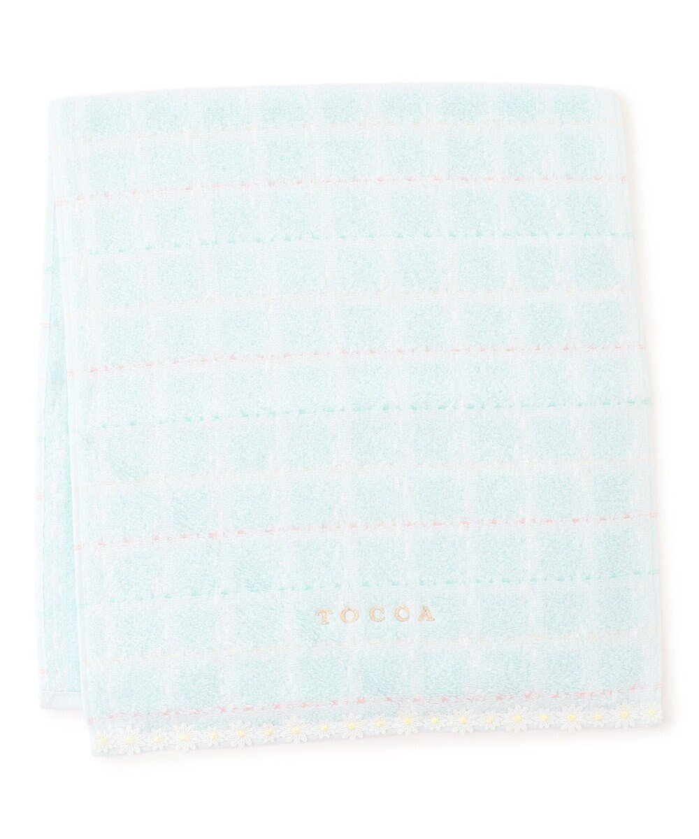 【トッカ/TOCCA】のDORCHE FACE TOWLE フェイスタオル インテリア・キッズ・メンズ・レディースファッション・服の通販 founy(ファニー) ファッション Fashion レディースファッション Fashion for Women おすすめ Recommended / Our Picks カラフル Colorful Design ギフト プレゼント Gift / Present ストライプ Stripe, Striped Pattern タオル Towel, Bath Towel ツイード Twill, Twill Weave フェイス Face, Facial Design ボーダー Border, Stripe マーガレット Marguerite, Daisy Pattern レース Lace, Lace Fabric エレガント 上品 Elegant スカイブルー系|ID: prp329100004747301 ipo3291000000034324404