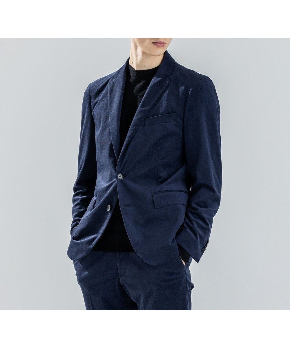【ジョゼフ オム/JOSEPH HOMME / MEN】の新素材【ストレッチ】トリコードストレッチ ジャケット インテリア・キッズ・メンズ・レディースファッション・服の通販 founy(ファニー) 　ファッション　Fashion　メンズファッション　Fashion for Men　アウター　Men's Coats Outerwear　テーラードジャケット　Tailored Jackets & Blazers　コーデュロイ　Corduroy, Cord Fabric　ジャケット　Jacket, Outerwear　ストレッチ　Stretch, Stretchy Fabric　センター　Center, Center Line　ビジネス 仕事 通勤　Business / Work / Commuting　フラップ　Flap, Flap Pocket　ベーシック　Basic, Essential　ポケット　Pocket, Pocket Detail　A/W・秋冬　Autumn/Winter　ネイビー系|ID: prp329100004748592 ipo3291000000035583406