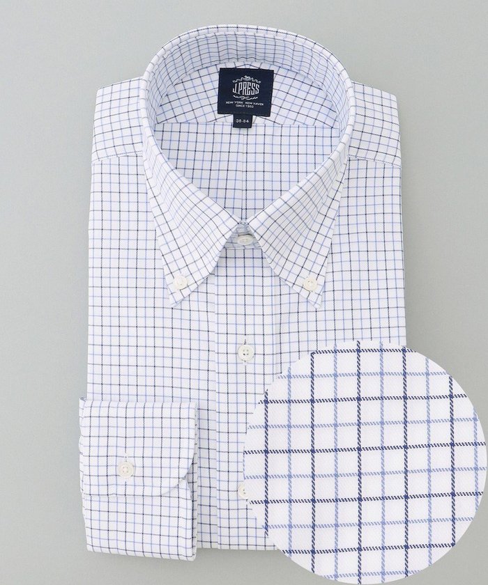 【ジェイ プレス/J.PRESS / MEN】の【PREMIUM PLEATS / 形態安定】スーピマコットンタッタソールチェック シャツ/B.D. インテリア・キッズ・メンズ・レディースファッション・服の通販 founy(ファニー) https://founy.com/ ファッション Fashion メンズファッション Fashion for Men トップス・カットソー Cut & Sew Tops メンズシャツ Shirts カフス Cuff Design スーピマ Supima, Premium Cotton ドレス Dress, One-Piece プリーツ Pleats, Pleated プレミアム Premium, High-End メンズ Men's, Menswear A/W・秋冬 Autumn/Winter S/S・春夏 SS, Spring/Summer, Warm Season 夏 Summer ビジネス 仕事 通勤 Business / Work / Commuting |ID: prp329100004748617 ipo3291000000034337653
