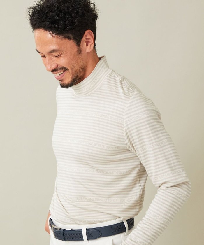 【23区 ゴルフ/23区GOLF / MEN】の【MEN】エニワイズ ロゴボーダー カットソー インテリア・キッズ・メンズ・レディースファッション・服の通販 founy(ファニー) https://founy.com/ ファッション Fashion メンズファッション Fashion for Men トップス・カットソー Cut & Sew Tops ゴルフ Golf おすすめ Recommended / Our Picks インナー Innerwear カットソー Cut and Sewn Top スウェット / スエット Sweatshirt, Sweatwear ボーダー Border, Stripe 今季 This Season, Current Season 定番 Standard, Basic Item A/W・秋冬 Autumn/Winter |ID: prp329100004748621 ipo3291000000034337683