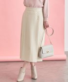 【エニィ スィス/any SiS】の【洗える】メルトンジャージー スカート アイボリー|ID: prp329100004748647 ipo3291000000034337967