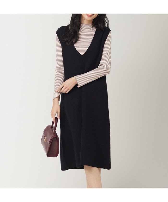 【エニィ スィス/any SiS】の【大人百花掲載 ヨンアさん着用】2SET ニットジャンスカ セット インテリア・キッズ・メンズ・レディースファッション・服の通販 founy(ファニー) https://founy.com/ ファッション Fashion レディースファッション Fashion for Women スカート Skirts インナー Innerwear ハイネック High Neck, Mock Neck ベーシック Basic, Essential エレガント 上品 Elegant 今季 This Season, Current Season 楽ちん Easy Fit, Comfortable A/W・秋冬 Autumn/Winter 雑誌 Magazine, Fashion Magazine |ID: prp329100004748649 ipo3291000000034338021