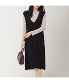 【エニィ スィス/any SiS】の【大人百花掲載 ヨンアさん着用】2SET ニットジャンスカ セット ブラック×モカボーダー|ID: prp329100004748649 ipo3291000000034338022