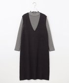 【エニィ スィス/any SiS】の【大人百花掲載 ヨンアさん着用】2SET ニットジャンスカ セット グレー×ブラックボーダー|ID: prp329100004748649 ipo3291000000034338024