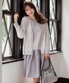 【エニィ スィス/any SiS】の【美人百花11月号掲載】クラシカルカーデ×ミディワンピ セット ロイヤルラベンダー|ID: prp329100004748661 ipo3291000000034338195
