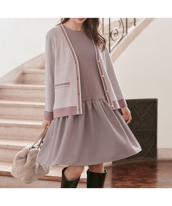 【エニィ スィス/any SiS】の【美人百花11月号掲載】クラシカルカーデ×ミディワンピ セット インテリア・キッズ・メンズ・レディースファッション・服の通販 founy(ファニー) https://founy.com/ 雑誌掲載アイテム Magazine Picks & Fashion Features ファッション雑誌 Fashion Magazines ビジンヒャッカ 美人百花 ファッション Fashion レディースファッション Fashion for Women ワンピース Dresses 秋 Autumn カーディガン Cardigan, Knitwear クラシカル Classical, Vintage-Inspired 今季 This Season, Current Season 11月号 November Issue ストレッチ Stretch, Stretchy Fabric セットアップ Set-Up, Coordinated Outfit 雑誌 Magazine, Fashion Magazine チャーム Charm, Pendant ツイード Twill, Twill Weave デニム Denim, Jeans Material トレンド Trend, Trending Now ドッキング Docking, Mixed Material フレア Flare, Flared ポケット Pocket, Pocket Detail ロング Long, Long-Length A/W・秋冬 Autumn/Winter おすすめ Recommended / Our Picks |ID: prp329100004748661 ipo3291000000034595243