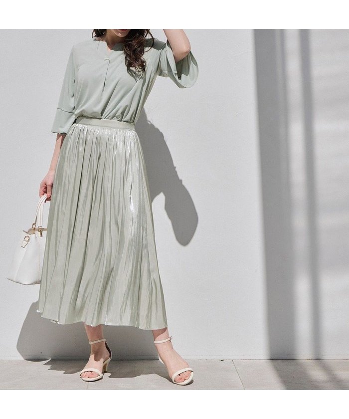 【エニィ スィス/any SiS】の【洗える】オーロラギャザー スカート インテリア・キッズ・メンズ・レディースファッション・服の通販 founy(ファニー) https://founy.com/ ファッション Fashion レディースファッション Fashion for Women スカート Skirts ギャザー Gathered, Ruffled シンプル Simple, Minimal エレガント 上品 Elegant 夏 Summer 春 Spring S/S・春夏 SS, Spring/Summer, Warm Season 洗える Machine Washable |ID: prp329100004748667 ipo3291000000034338331