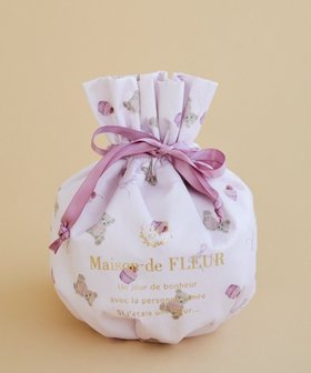 【メゾンドフルール/Maison de FLEUR】のベア総柄巾着ポーチ 人気、トレンドファッション・服の通販 founy(ファニー) ファッション Fashion レディースファッション Fashion for Women ミニ財布・二つ折り財布 Wallets & Card Cases ポーチ&ミニバッグ Pouches & Mini Bags おすすめ Recommended / Our Picks サテン Satin, Glossy Fabric プリント Print, Printed Pattern ポーチ Pouch, Small Case モチーフ Motif, Design Theme リボン Ribbon, Bow 巾着 Drawstring Bag, Kinchaku 旅行 Travel 財布 Wallet, Purse |ID:prp329100004748674