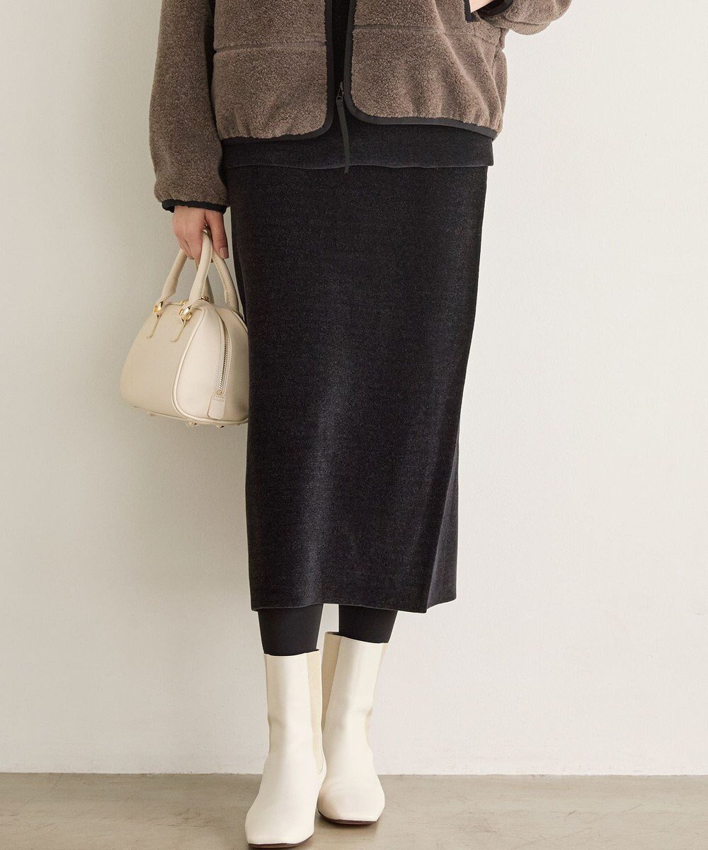 【23区/NIJYUSANKU】の【SLOW/一部店舗限定】ベロア風ニット スカート 人気、トレンドファッション・服の通販 founy(ファニー)  ファッション Fashion レディースファッション Fashion for Women スカート Skirts シンプル Simple, Minimal セットアップ Set-Up, Coordinated Outfit パーカー Hoodie, Parka ベロア Velour, Soft Velvet A/W・秋冬 Autumn/Winter 新作・新入荷 New Arrivals / New In エレガント 上品 Elegant 2025年 2025 2025-2026秋冬・A/W Autumn/Winter 2025–26 AW25–26  other-1|ID: prp329100004748677 ipo3291000000034338362