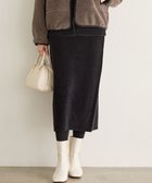【23区/NIJYUSANKU】の【SLOW/一部店舗限定】ベロア風ニット スカート 人気、トレンドファッション・服の通販 founy(ファニー) ファッション Fashion レディースファッション Fashion for Women スカート Skirts シンプル Simple, Minimal セットアップ Set-Up, Coordinated Outfit パーカー Hoodie, Parka ベロア Velour, Soft Velvet A/W・秋冬 Autumn/Winter 新作・新入荷 New Arrivals / New In エレガント 上品 Elegant 2025年 2025 2025-2026秋冬・A/W Autumn/Winter 2025–26 AW25–26 thumbnail ブラック系|ID: prp329100004748677 ipo3291000000034338363
