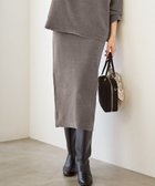 【23区/NIJYUSANKU】の【SLOW/一部店舗限定】ベロア風ニット スカート 人気、トレンドファッション・服の通販 founy(ファニー) ファッション Fashion レディースファッション Fashion for Women スカート Skirts シンプル Simple, Minimal セットアップ Set-Up, Coordinated Outfit パーカー Hoodie, Parka ベロア Velour, Soft Velvet A/W・秋冬 Autumn/Winter 新作・新入荷 New Arrivals / New In エレガント 上品 Elegant 2025年 2025 2025-2026秋冬・A/W Autumn/Winter 2025–26 AW25–26 thumbnail ブラウン系|ID: prp329100004748677 ipo3291000000034338364