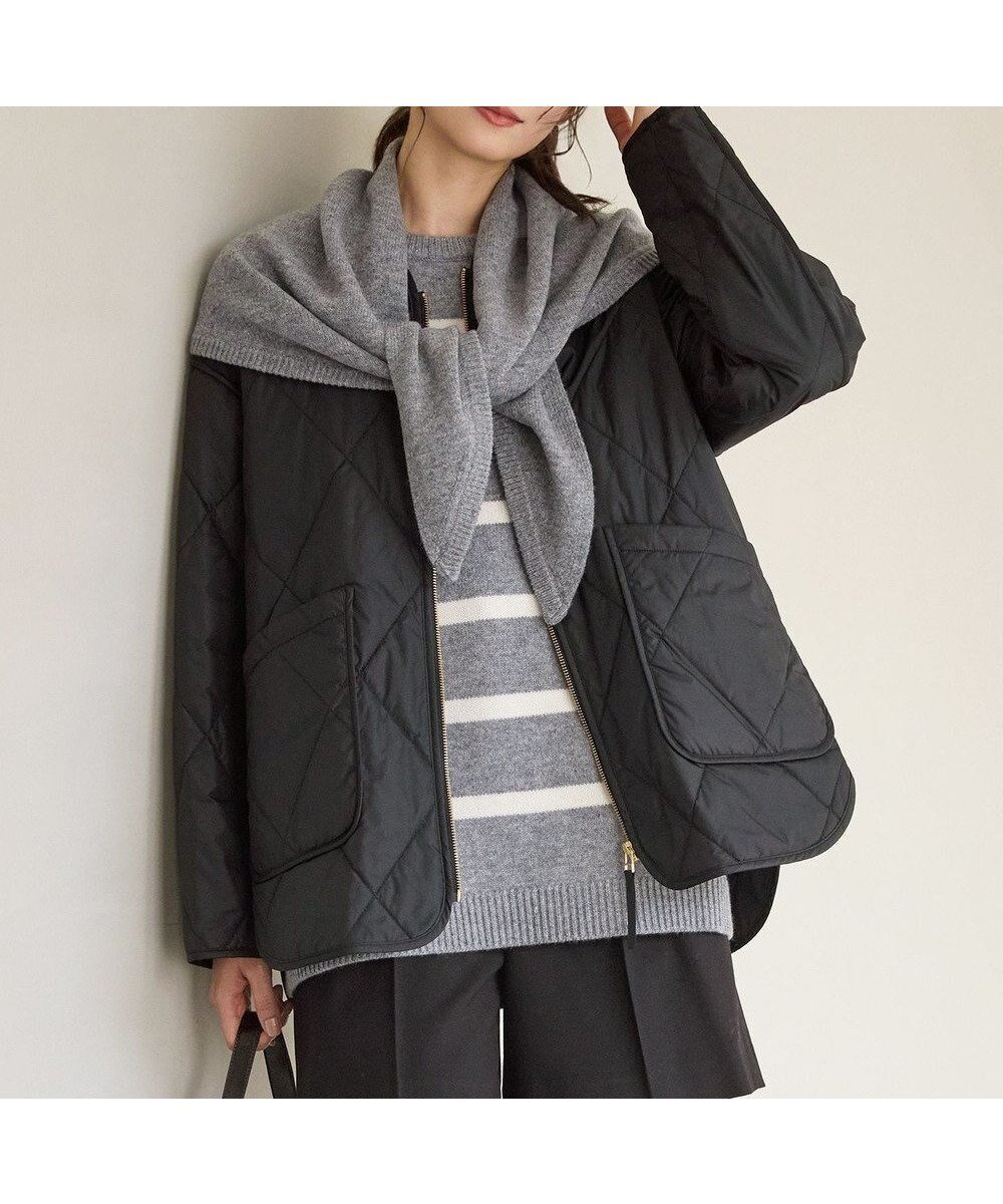 【23区/NIJYUSANKU】の【SLOW/一部店舗限定】中綿 パデットアウター インテリア・キッズ・メンズ・レディースファッション・服の通販 founy(ファニー) 　ファッション　Fashion　レディースファッション　Fashion for Women　アウター　Coat / Outerwear Collection　コート・ロングコート・ピーコート　Long Coats, Peacoats & More　レディースジャケット・軽アウター　Jackets　キルティング　Quilted, Quilting　ジャケット　Jacket, Outerwear　タフタ　Taffeta, Structured Fabric　ダウン　Down, Puffer　デニム　Denim, Jeans Material　バランス　Balance, Style Balance　ミドル　Middle Length, Mid Height　ロング　Long, Long-Length　ワイド　Wide, Wide Fit　冬　Winter / This Winter　A/W・秋冬　Autumn/Winter　旅行　Travel　エレガント 上品　Elegant　2025年　2025　2025-2026秋冬・A/W　Autumn/Winter 2025–26 AW25–26　ブラック系|ID: prp329100004748679 ipo3291000000035410837