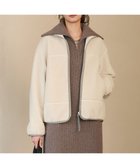 【23区/NIJYUSANKU】の【SLOW/一部店舗限定】エコファー ブルゾン アイボリー系|ID:prp329100004748682