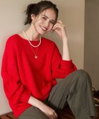 【23区/NIJYUSANKU】の【SLOW/一部店舗限定】ケーブル 袖デザイン ニット レッド系|ID:prp329100004748684