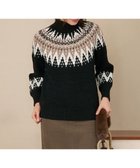 【23区/NIJYUSANKU】の【SLOW/一部店舗限定】ジャカード ハイネック ニット ブラック系5|ID:prp329100004748685