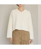 【23区/NIJYUSANKU】の【SLOW/一部店舗限定】ソフトウール Vネック ニット ホワイト系|ID:prp329100004748692