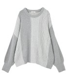 【アースミュージックアンドエコロジー/earth music&ecology】の【洗濯機洗い可】アンチピリングC/Aパッチワークケーブルニット 人気、トレンドファッション・服の通販 founy(ファニー) ファッション Fashion レディースファッション Fashion for Women トップス・カットソー Cut & Sew Tops ニット Knit Tops & Sweaters セーター Sweater, Knitwear フォルム Silhouette, Form ポケット Pocket, Pocket Detail ロング Long, Long-Length 洗える Machine Washable A/W・秋冬 Autumn/Winter thumbnail 杢グレー|ID: prp329100004748697 ipo3291000000034338429