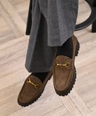 【アポム/APOM】の本革トラックソールホースビットローファー40 ダークブラウンスエード|ID: prp329100004748699 ipo3291000000035566032