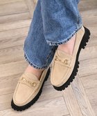 【アポム/APOM】の本革トラックソールホースビットローファー40 ベージュスエード|ID: prp329100004748699 ipo3291000000035566034