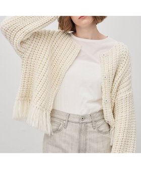 【アンクレイヴ/uncrave】 ハンドニット カーディガン人気、トレンドファッション・服の通販 founy(ファニー) ファッション Fashion レディースファッション Fashion for Women トップス・カットソー Cut & Sew Tops ニット Knit Tops & Sweaters カーディガン・羽織り Layered Style Cardigans カーディガン Cardigan, Knitwear スリーブ Sleeve, Long Sleeve / Short Sleeve 手編み Hand-Knitted, Handmade Knit ハンド Hand, Handmade フリンジ Fringe, Tassel フロント Front, Front Design A/W・秋冬 Autumn/Winter 新作・新入荷 New Arrivals / New In |ID:prp329100004748704