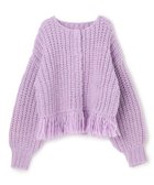 【アンクレイヴ/uncrave】のハンドニット カーディガン 人気、トレンドファッション・服の通販 founy(ファニー) ファッション Fashion レディースファッション Fashion for Women トップス・カットソー Cut & Sew Tops ニット Knit Tops & Sweaters カーディガン・羽織り Layered Style Cardigans カーディガン Cardigan, Knitwear スリーブ Sleeve, Long Sleeve / Short Sleeve 手編み Hand-Knitted, Handmade Knit ハンド Hand, Handmade フリンジ Fringe, Tassel フロント Front, Front Design A/W・秋冬 Autumn/Winter 新作・新入荷 New Arrivals / New In thumbnail ラベンダー|ID: prp329100004748704 ipo3291000000034338460