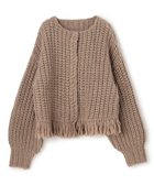 【アンクレイヴ/uncrave】のハンドニット カーディガン 人気、トレンドファッション・服の通販 founy(ファニー) ファッション Fashion レディースファッション Fashion for Women トップス・カットソー Cut & Sew Tops ニット Knit Tops & Sweaters カーディガン・羽織り Layered Style Cardigans カーディガン Cardigan, Knitwear スリーブ Sleeve, Long Sleeve / Short Sleeve 手編み Hand-Knitted, Handmade Knit ハンド Hand, Handmade フリンジ Fringe, Tassel フロント Front, Front Design A/W・秋冬 Autumn/Winter 新作・新入荷 New Arrivals / New In thumbnail モカ|ID: prp329100004748704 ipo3291000000034338461