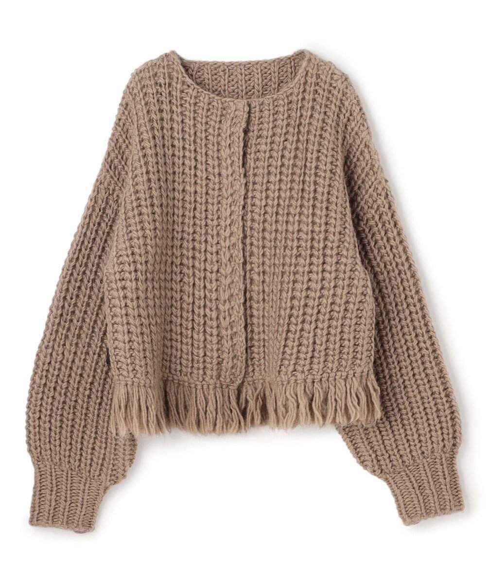 【アンクレイヴ/uncrave】のハンドニット カーディガン インテリア・キッズ・メンズ・レディースファッション・服の通販 founy(ファニー)  ファッション Fashion レディースファッション Fashion for Women トップス・カットソー Cut & Sew Tops ニット Knit Tops & Sweaters カーディガン・羽織り Layered Style Cardigans カーディガン Cardigan, Knitwear スリーブ Sleeve, Long Sleeve / Short Sleeve 手編み Hand-Knitted, Handmade Knit ハンド Hand, Handmade フリンジ Fringe, Tassel フロント Front, Front Design A/W・秋冬 Autumn/Winter 新作・新入荷 New Arrivals / New In モカ|ID: prp329100004748704 ipo3291000000034338461