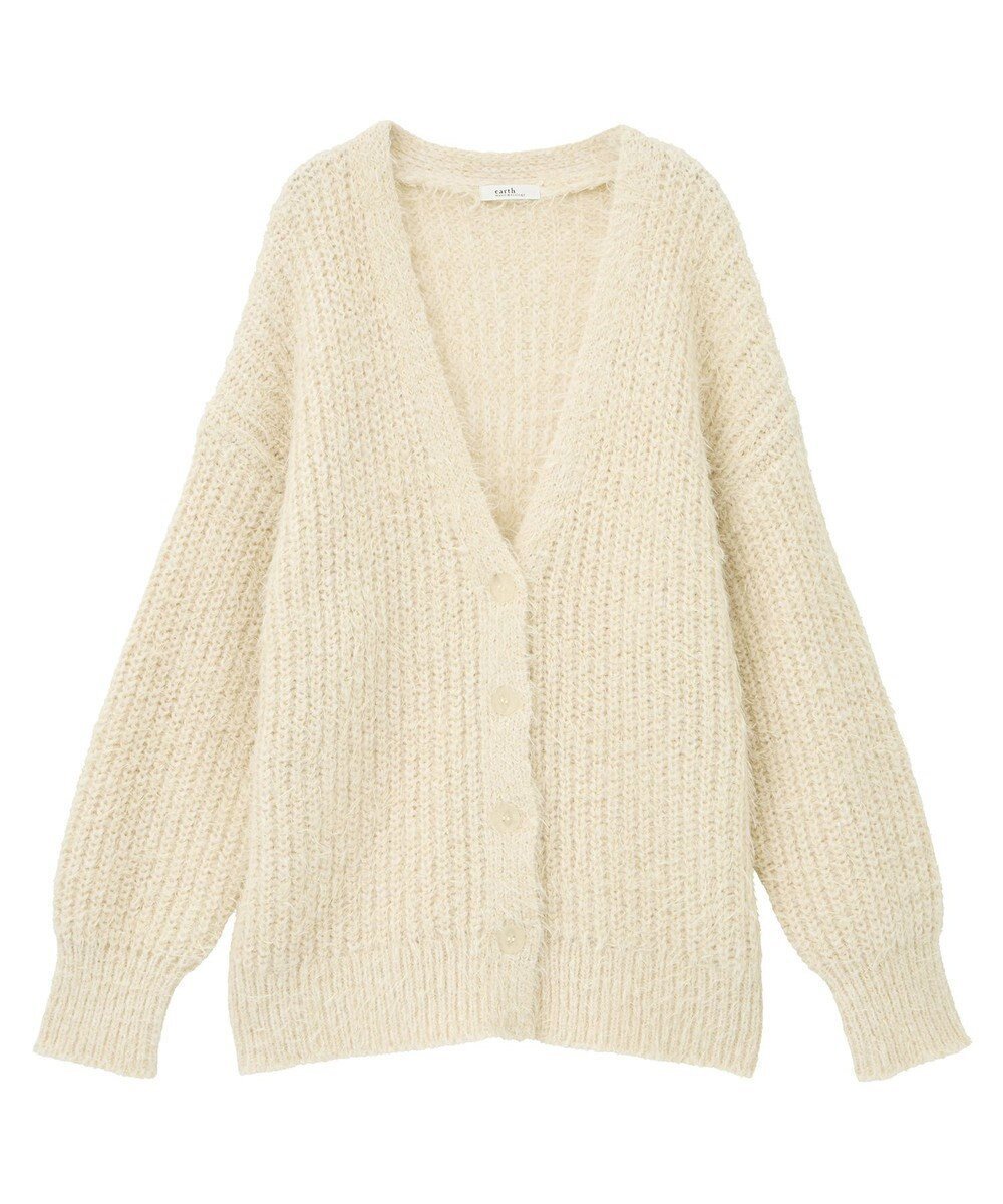 【アースミュージックアンドエコロジー/earth music&ecology】のカラーミックスシャギーカーディガン インテリア・キッズ・メンズ・レディースファッション・服の通販 founy(ファニー) ファッション Fashion レディースファッション Fashion for Women トップス・カットソー Cut & Sew Tops カーディガン・羽織り Layered Style Cardigans おすすめ Recommended / Our Picks カーディガン Cardigan, Knitwear ビッグ Big, Oversized フォルム Silhouette, Form ポケット Pocket, Pocket Detail A/W・秋冬 Autumn/Winter クリーム|ID: prp329100004748706 ipo3291000000034338471