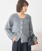 【アースミュージックアンドエコロジー/earth music&ecology】のクルーネックシャギーカーディガン グレー|ID: prp329100004748708 ipo3291000000034338476