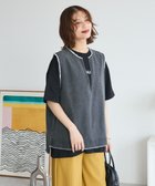 【グリーンパークス/Green Parks】のフリンジ付きデニムベスト Black|ID: prp329100004748710 ipo3291000000035632381