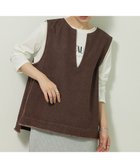 【グリーンパークス/Green Parks】のフリンジ付きデニムベスト Brown|ID: prp329100004748710 ipo3291000000035632383