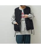 【グリーンパークス/Green Parks】のサイドZIP中綿コクーンベスト Black|ID: prp329100004748711 ipo3291000000035632392