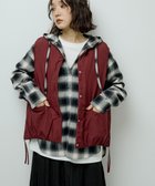 【グリーンパークス/Green Parks】のサイドZIP中綿コクーンベスト Bordeaux|ID: prp329100004748711 ipo3291000000035632394