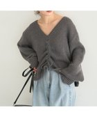 【アースミュージックアンドエコロジー/earth music&ecology】のフロントシャーリングニットプルオーバー 人気、トレンドファッション・服の通販 founy(ファニー) ファッション Fashion レディースファッション Fashion for Women トップス・カットソー Cut & Sew Tops ニット Knit Tops & Sweaters カジュアルプルオーバー・ニットトップス Pullovers & Knit Tops / Casual Pullovers おすすめ Recommended / Our Picks シャーリング Shirring, Ruched セーター Sweater, Knitwear フロント Front, Front Design ヘムライン Hemline, Bottom Cut ポケット Pocket, Pocket Detail A/W・秋冬 Autumn/Winter thumbnail チャコールグレー|ID: prp329100004748716 ipo3291000000034338503