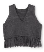 【アンクレイヴ/uncrave】のハンドニット ジレ 人気、トレンドファッション・服の通販 founy(ファニー) ファッション Fashion レディースファッション Fashion for Women アウター Coat / Outerwear Collection トップス・カットソー Cut & Sew Tops ニット Knit Tops & Sweaters ベスト&ジレ / 重ね着スタイル Vests & Gilets インナー Innerwear カーディガン Cardigan, Knitwear コンパクト Compact, Small Size セーター Sweater, Knitwear タートル Turtleneck, Turtle Collar 手編み Hand-Knitted, Handmade Knit ハンド Hand, Handmade フリンジ Fringe, Tassel A/W・秋冬 Autumn/Winter 新作・新入荷 New Arrivals / New In thumbnail スレート|ID: prp329100004748729 ipo3291000000034338573