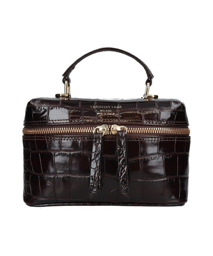 【インター ショシュール/INTER-CHAUSSURES】の【CHRISTIAN VILLA】ボックスシルエットミニハンドバッグ インテリア・キッズ・メンズ・レディースファッション・服の通販 founy(ファニー) https://founy.com/ ファッション Fashion レディースファッション Fashion for Women バッグ Bags イタリア Italy ボックス Boxy, Box Shape ポケット Pocket, Pocket Detail ラップ Wrap, Wrap Design |ID: prp329100004748730 ipo3291000000034338574