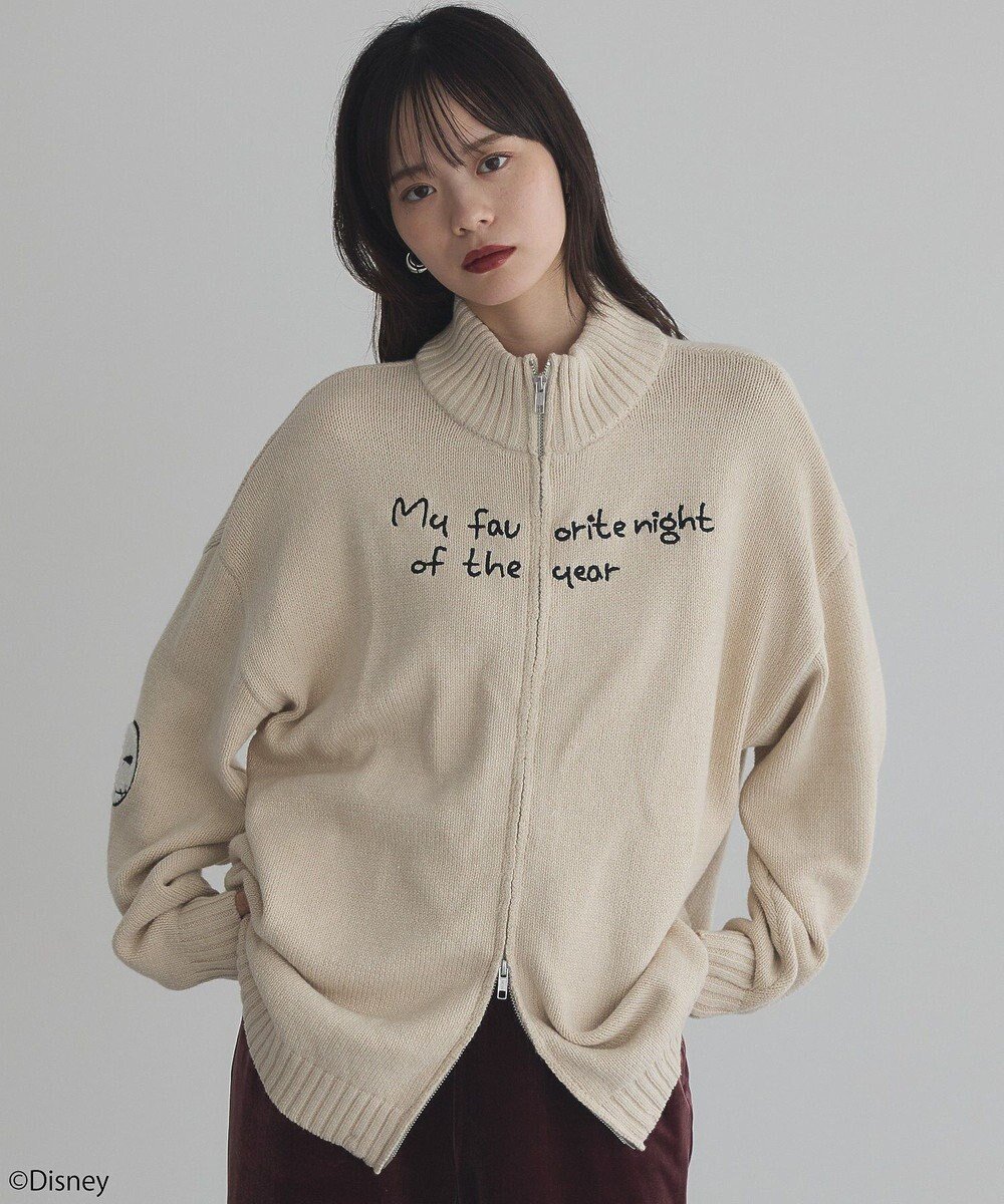 【アースミュージックアンドエコロジー/earth music&ecology】のナイトメア/ダブルジップニットカーディガン インテリア・キッズ・メンズ・レディースファッション・服の通販 founy(ファニー) ファッション Fashion レディースファッション Fashion for Women トップス・カットソー Cut & Sew Tops ニット Knit Tops & Sweaters カーディガン・羽織り Layered Style Cardigans おすすめ Recommended / Our Picks カーディガン Cardigan, Knitwear フロント Front, Front Design ポケット Pocket, Pocket Detail モチーフ Motif, Design Theme リラックス Relax, Relaxed Fit A/W・秋冬 Autumn/Winter Ecru|ID: prp329100004748739 ipo3291000000034338613