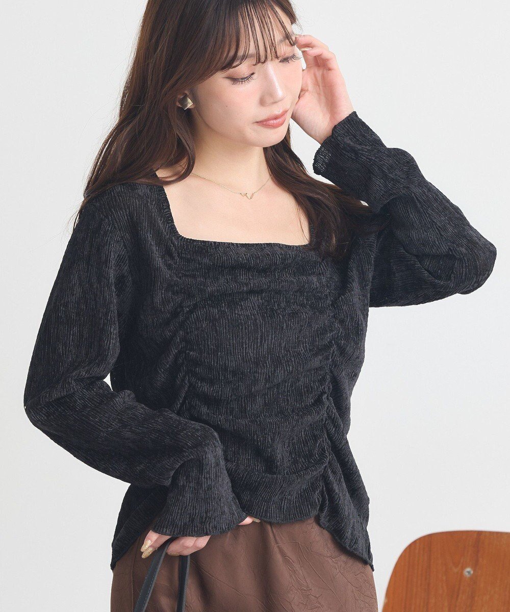 【アースミュージックアンドエコロジー/earth music&ecology】のプリーツベロア風ギャザープルオーバー 人気、トレンドファッション・服の通販 founy(ファニー) ファッション Fashion レディースファッション Fashion for Women トップス・カットソー Cut & Sew Tops シャツ・ブラウス・オフィスカジュアル Elegant Blouses & Button-Ups ロングTシャツ・Tシャツ Longline T-Shirts & Tees カジュアルプルオーバー・ニットトップス Pullovers & Knit Tops / Casual Pullovers カットソー・ベーシックTシャツ Cut-and-Sewn Tops / Stretch Tees & Basics ベロアトップス Velour Tops / Velvet-Look Items おすすめ Recommended / Our Picks カットソー Cut and Sewn Top ギャザー Gathered, Ruffled コンパクト Compact, Small Size スクエア Square, Square Shape デコルテ Décolleté, Neckline バランス Balance, Style Balance フロント Front, Front Design プリーツ Pleats, Pleated ベロア Velour, Soft Velvet ボトム Bottoms, Lower Wear ポケット Pocket, Pocket Detail ラグジュアリー Luxury, Elegant ランダム Random, Irregular ワイド Wide, Wide Fit 今季 This Season, Current Season A/W・秋冬 Autumn/Winter other-1|ID: prp329100004748744 ipo3291000000034338629