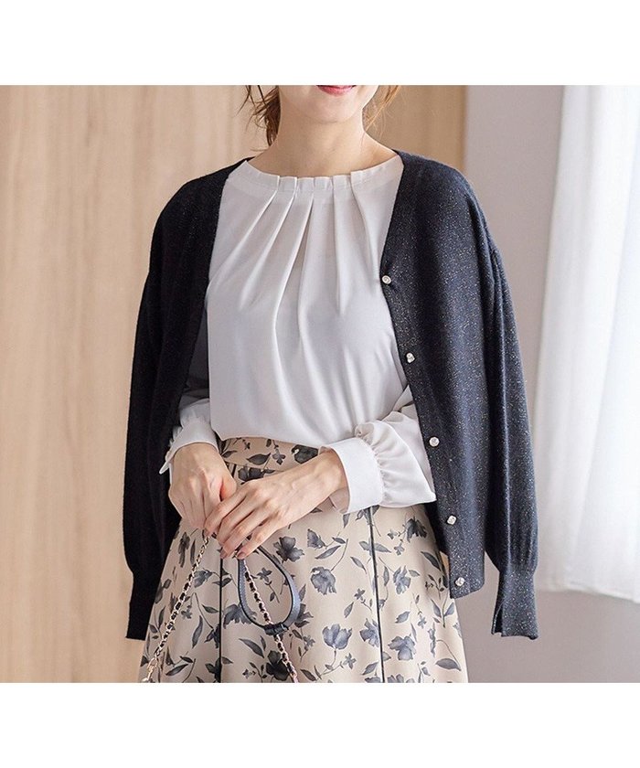 【エニィ スィス/any SiS】の【2WAY】ウールブレンド ニット インテリア・キッズ・メンズ・レディースファッション・服の通販 founy(ファニー) https://founy.com/ ファッション Fashion レディースファッション Fashion for Women トップス・カットソー Cut & Sew Tops ニット Knit Tops & Sweaters キラキラ Sparkly, Glittery セーター Sweater, Knitwear フェミニン Feminine, Girly ミックス Mix, Mixed Style エレガント 上品 Elegant A/W・秋冬 Autumn/Winter 軽量 Lightweight, Ultra Light |ID: prp329100004748749 ipo3291000000034338654