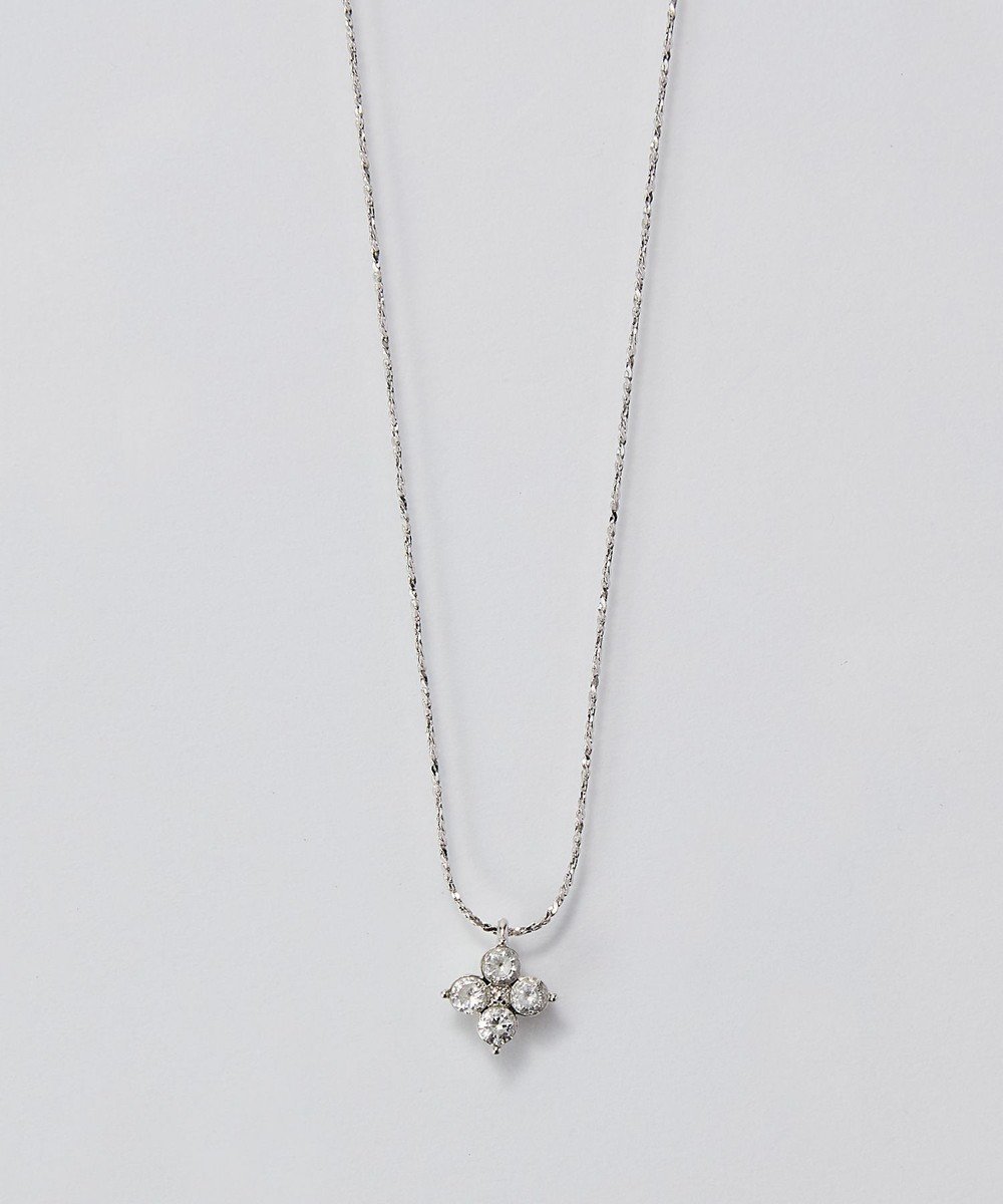 【フィービィー/phoebe】の【金属アレルギー対応】トゥインクルブロッサムネックレス/ニッケルフリー シルバー インテリア・キッズ・メンズ・レディースファッション・服の通販 founy(ファニー) 　ファッション　Fashion　レディースファッション　Fashion for Women　ジュエリー　Jewelry　ネックレス　Necklaces & Pendants　アクセサリー　Fashion Accessories　シルバー　Silver, Metallic Silver　ネックレス　Necklace, Pendant Necklace　ビジュー　Bijou, Jewel-like Accent　フェミニン　Feminine, Girly　モチーフ　Motif, Design Theme　エレガント 上品　Elegant　シルバー|ID: prp329100004748751 ipo3291000000035632168