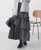 【アースミュージックアンドエコロジー/earth music&ecology】のハイウエストランダムティアードチェックスカート Check Gray|ID: prp329100004748754 ipo3291000000034338672